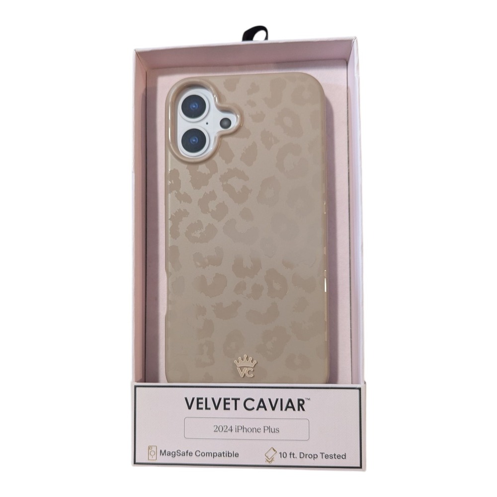 i5-OB Velvet Caviar Magsafe Case for iPhone 16 Plus -‎ Leopard Nude